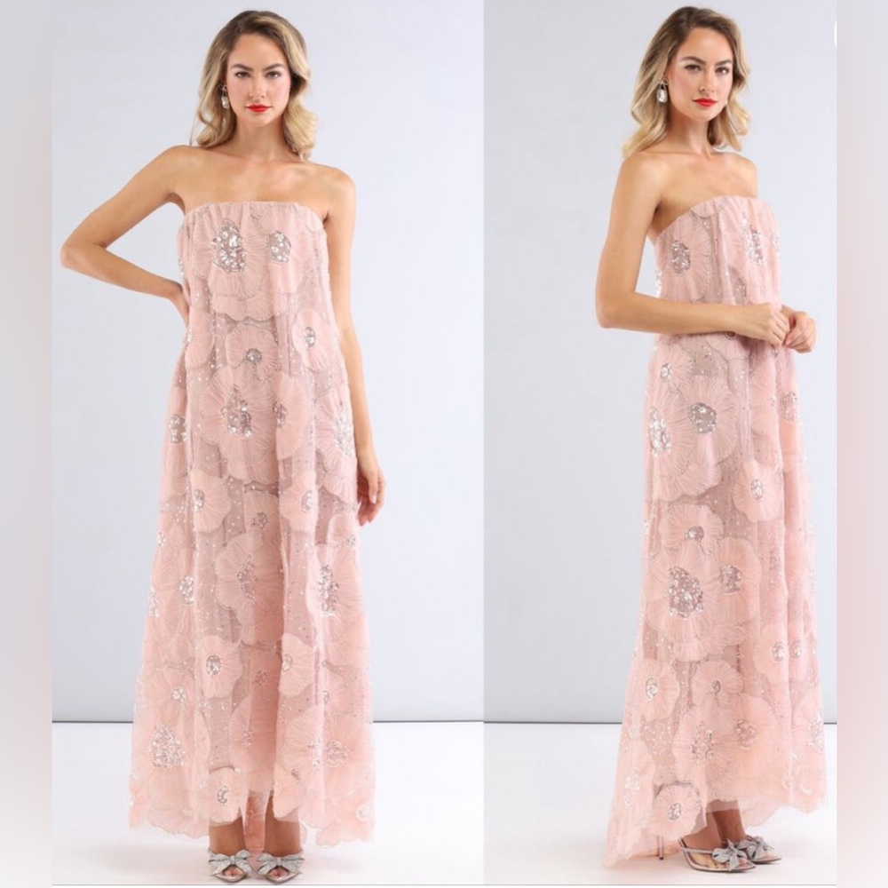 NWT Helsi Margot Pink Floral Dress. Size L. Never worn.